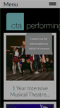 Mobile Screenshot of cta-performing-arts-london.co.uk
