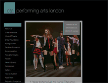 Tablet Screenshot of cta-performing-arts-london.co.uk